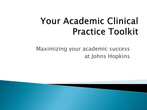 Maximizing your academic success at Johns Hopkins