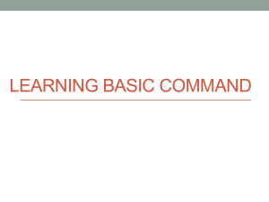 LEARNING BASIC COMMAND