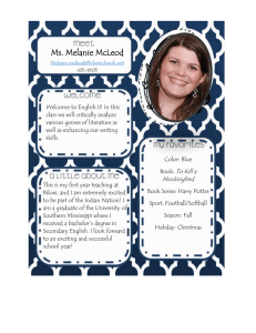 Ms. Melanie McLeod .