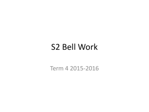 S2 Bell Work Term 4 2015-2016