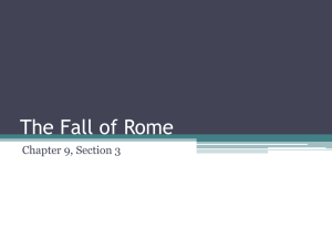 The Fall of Rome Chapter 9, Section 3