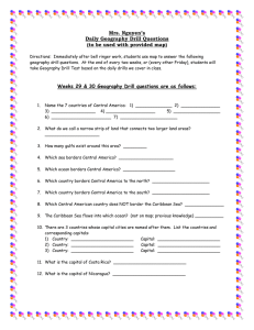 Mrs. Nguyen’s Daily Geography Drill Questions (to be used with provided map)