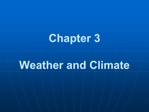 Chapter 3 Weather and Climate