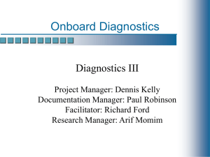 Onboard Diagnostics Diagnostics III