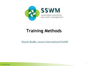 Training Methods Naomi Radke, seecon international GmbH 1