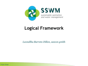 Logical Framework Leonellha Barreto Dillon, seecon gmbh Project Design