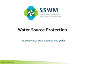 Water Source Protection Marco Bruni, seecon international gmbh 1