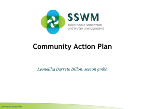 Community Action Plan Leonellha Barreto Dillon, seecon gmbh