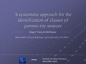 A systematic approach for the identification of classes of gamma-ray sources