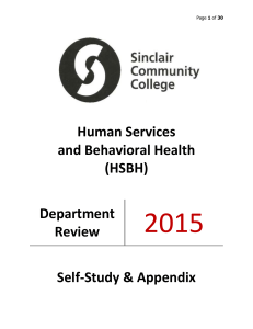 2015 Human Services and Behavioral Health