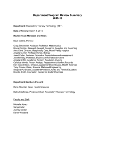 Department/Program Review Summary 2015-16