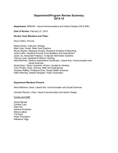 Department/Program Review Summary 2014-15