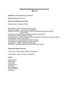 Department/Program Review Summary 2012-13