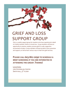 GRIEF AND LOSS SUPPORT GROUP