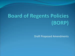 Draft Proposed Amendments