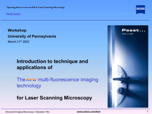 Introduction to technique and applications of for Laser Scanning Microscopy