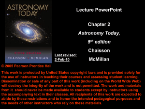 Lecture PowerPoint Chapter 2 Chaisson McMillan