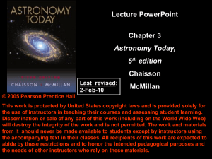 Lecture PowerPoint Chapter 3 Chaisson McMillan