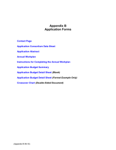 Appendix B Application Forms