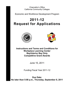 2011-12 Request for Applications