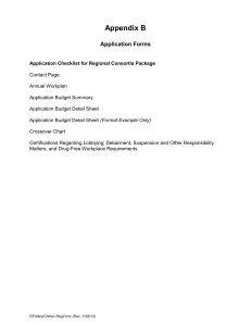 Appendix B  Application Forms