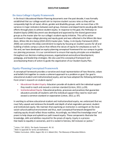 De Anza College’s Equity Framework