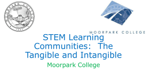 STEM Learning Communities:  The Tangible and Intangible