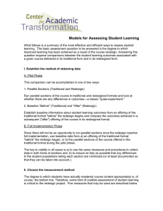 Models for Assessing Student Learning