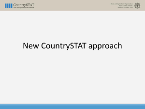 New CountrySTAT approach