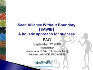 FAO September 7 2009 Presentation