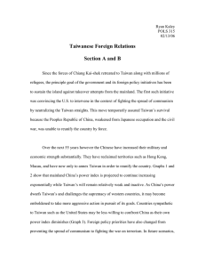 Taiwanese Foreign Relations  Section A and B