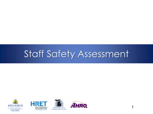Staff Safety Assessment 1