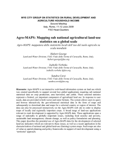 Agro-MAPS: Mapping sub national agricultural land-use statistics on a global scale