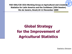 FAO-OEA/CIE-IICA Working Group on Agricultural and Livestock