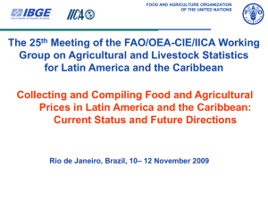 The 25 Meeting of the FAO/OEA-CIE/IICA Working