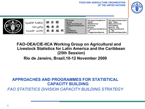 FAO-OEA/CIE-IICA Working Group on Agricultural and