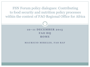 FSN Forum policy dialogues: Contributing