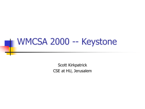 WMCSA 2000 -- Keystone Scott Kirkpatrick CSE at HU, Jerusalem