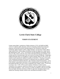 Lewis-Clark State College VISION STATEMENT