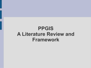 PPGIS A Literature Review and Framework