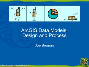 ArcGIS Data Models: Design and Process Joe Breman