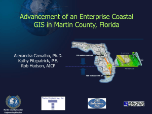 Advancement of an Enterprise Coastal GIS in Martin County, Florida