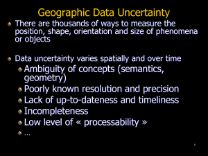 Geographic Data Uncertainty