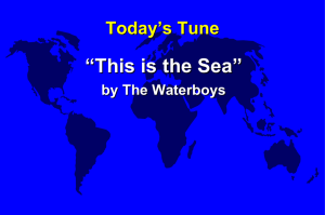 “This is the Sea” Today’s Tune by The Waterboys