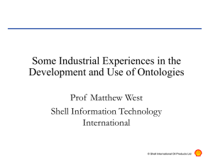 Some Industrial Experiences in the Development and Use of Ontologies