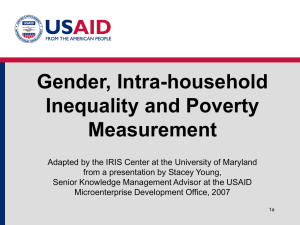 Gender, Intra-household Inequality and Poverty Measurement