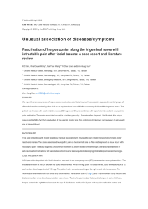 Unusual association of diseases/symptoms