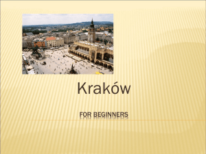 Kraków FOR BEGINNERS