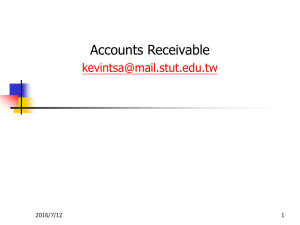Accounts Receivable  2016/7/12 1