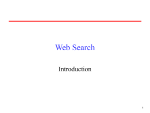 Web Search Introduction 1